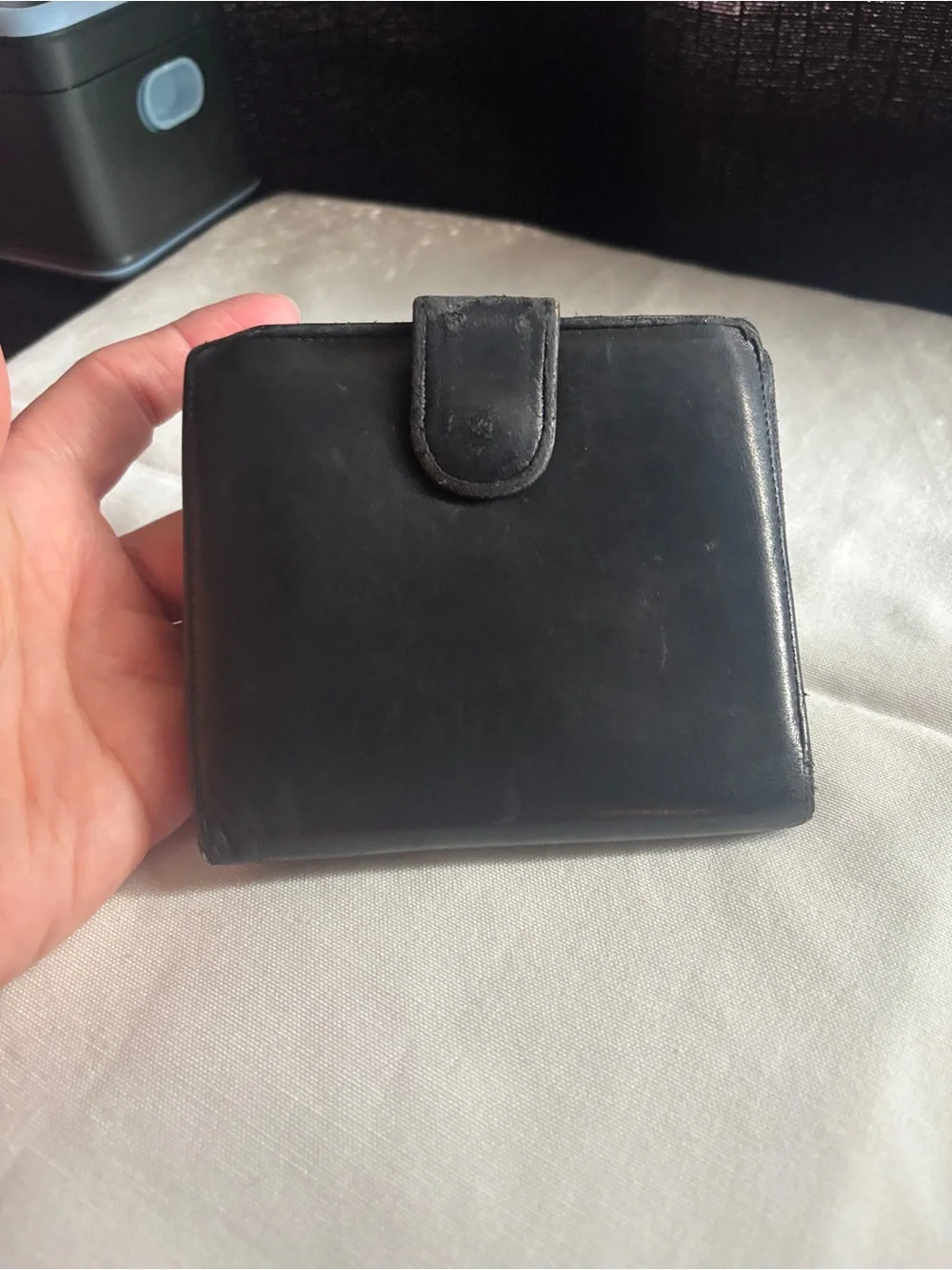 Chanel Black Quilted CC Logo Leather Wallet with COA card - Picture 7 of 17